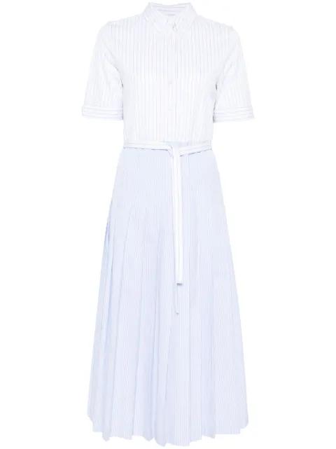 striped midi dress by THOM BROWNE