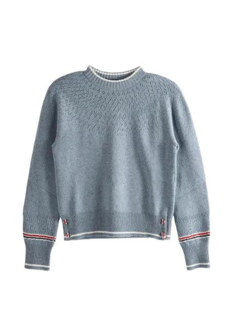 striped sweater by THOM BROWNE