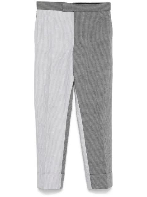striped trousers by THOM BROWNE