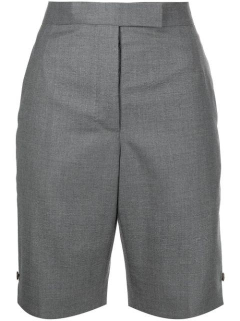 tailored high-waist shorts by THOM BROWNE
