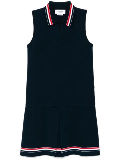 tennis polo-collar dress by THOM BROWNE