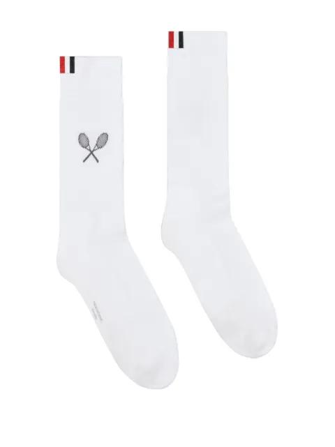 tennis-racket athletic socks by THOM BROWNE