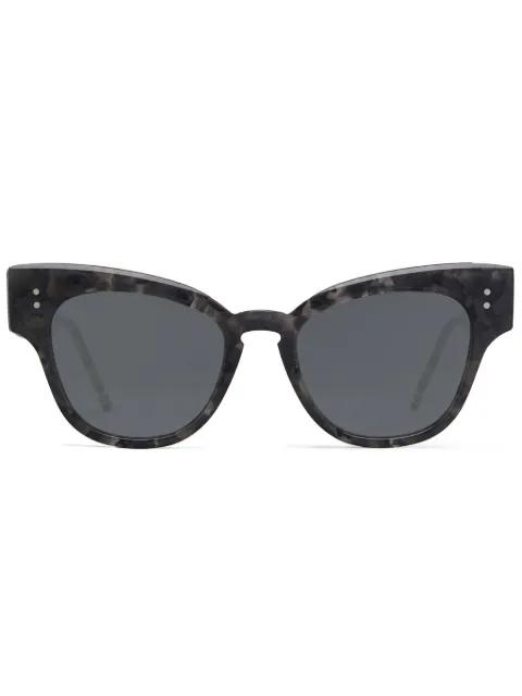 tortoiseshell cat-eye sunglasses by THOM BROWNE