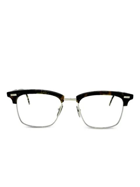 tortoiseshell-effect glasses by THOM BROWNE
