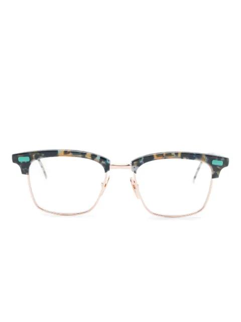 tortoiseshell-frame glasses by THOM BROWNE