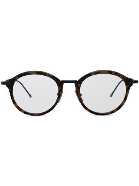 tortoiseshell pantos-frame glasses by THOM BROWNE