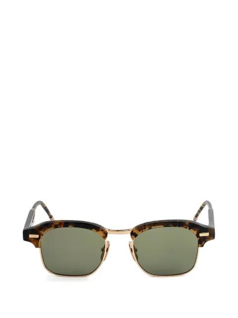 tortoiseshell-pattern sunglasses by THOM BROWNE