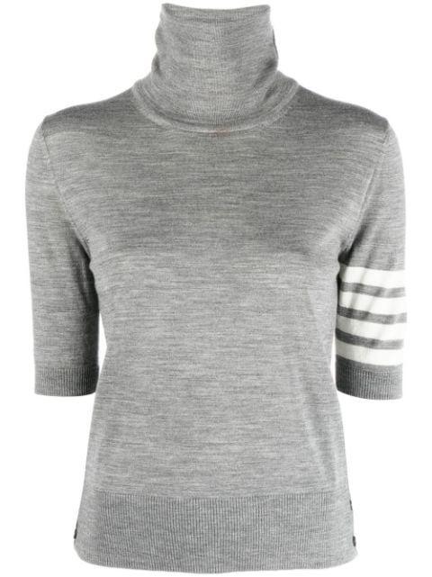 turtleneck short-sleeve jumper by THOM BROWNE
