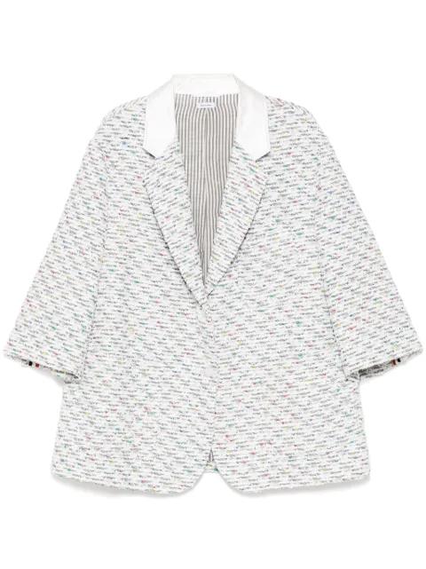 tweed blazer by THOM BROWNE