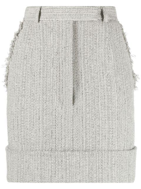 tweed mini skirt by THOM BROWNE