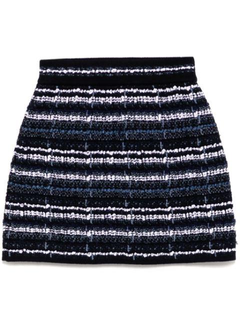 tweed mini skirt by THOM BROWNE