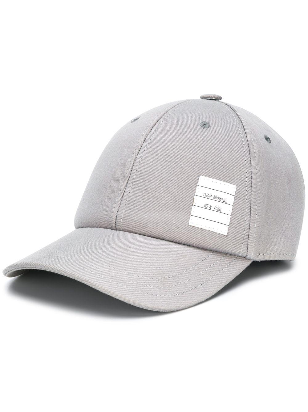 twill classic 6-panel baseball cap by THOM BROWNE