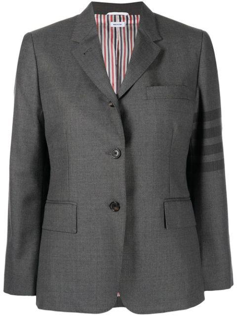 twill school uniform 4-Bar classic sport coat by THOM BROWNE