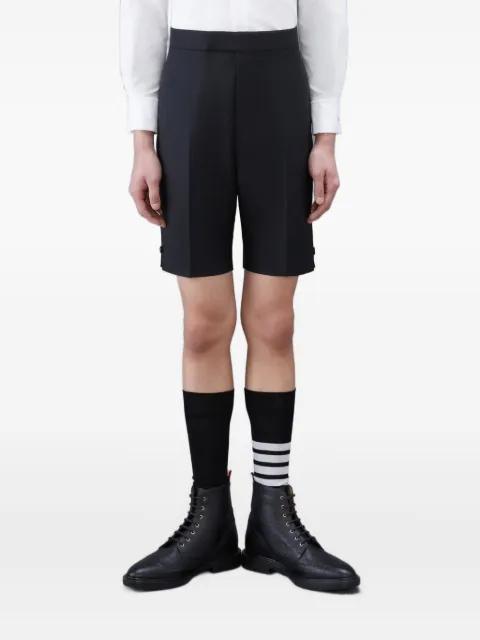 twill tipping classic backstrap shorts by THOM BROWNE