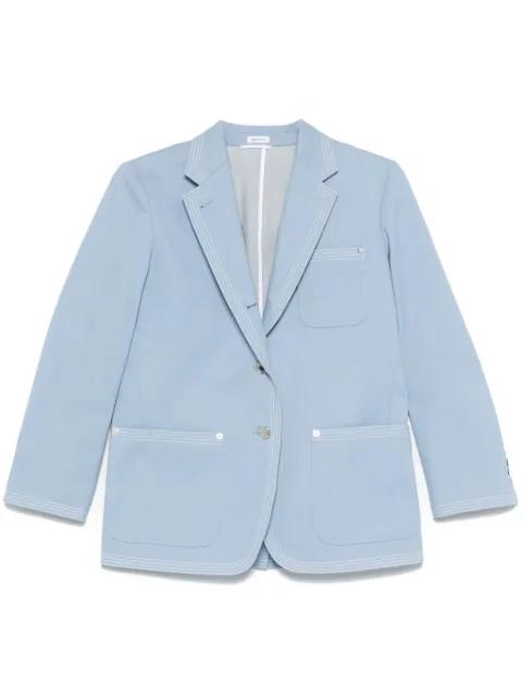 twill-weave blazer by THOM BROWNE