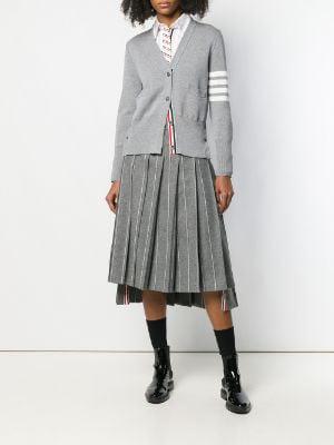 wool 4-Bar V-neck cardigan by THOM BROWNE