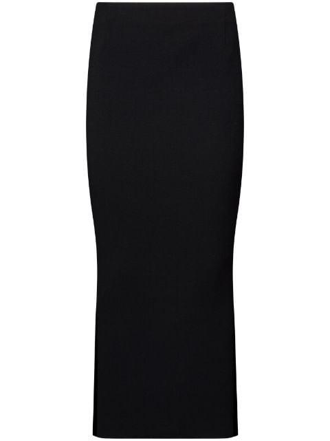 wool hobble skirt by THOM BROWNE