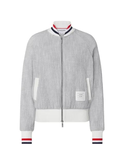 zip-up bomber jacket by THOM BROWNE
