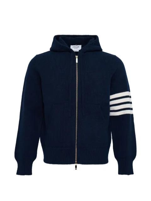zip-up hoodie by THOM BROWNE