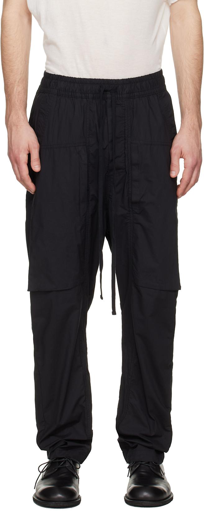 Black M P 34 Trousers by THOM/KROM