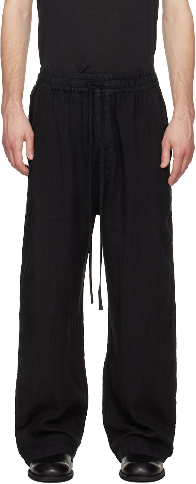 Black M P 35 Trousers by THOM/KROM