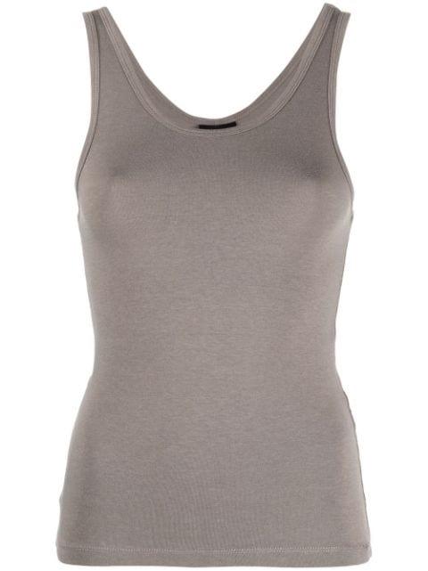 contrast-stitching top by THOM KROM