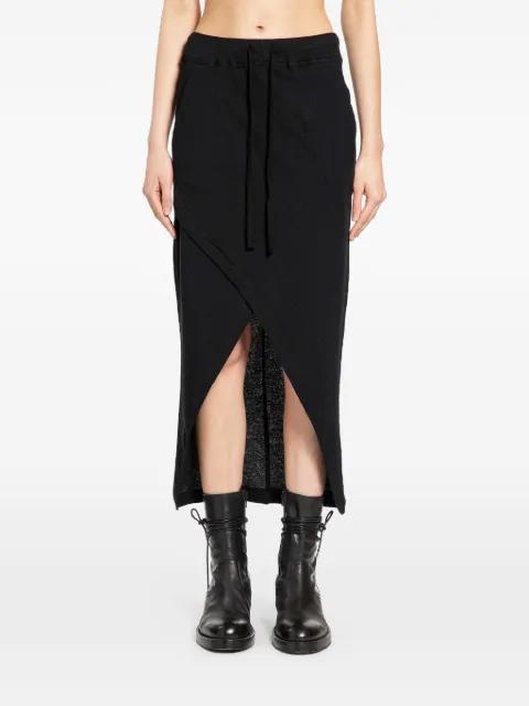 crossed-front asymmetric skirt by THOM KROM