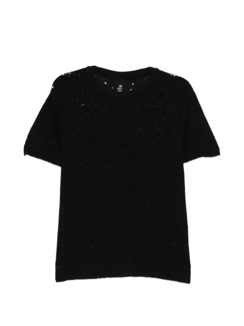 distressed-effect T-shirt by THOM KROM