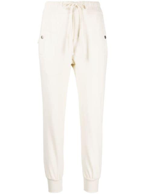drawstring cotton-blend trousers by THOM KROM