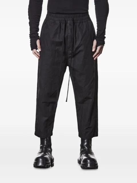 drawstring cropped trousers by THOM KROM