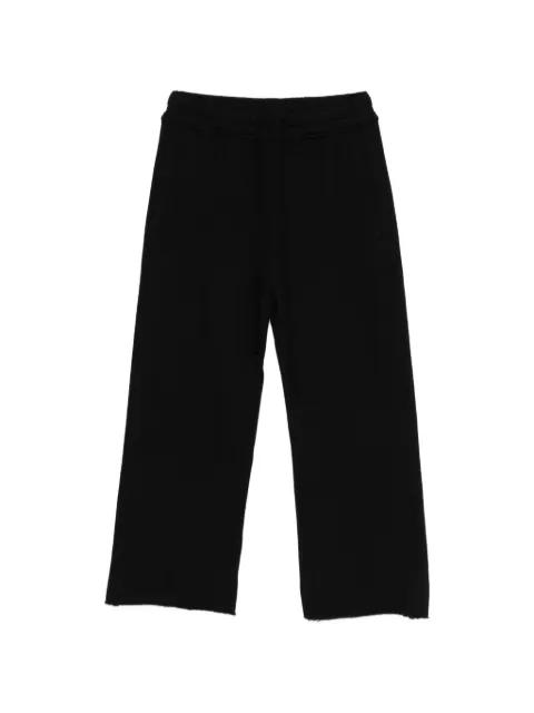 drawstring-fastening raw-hem track pants by THOM KROM