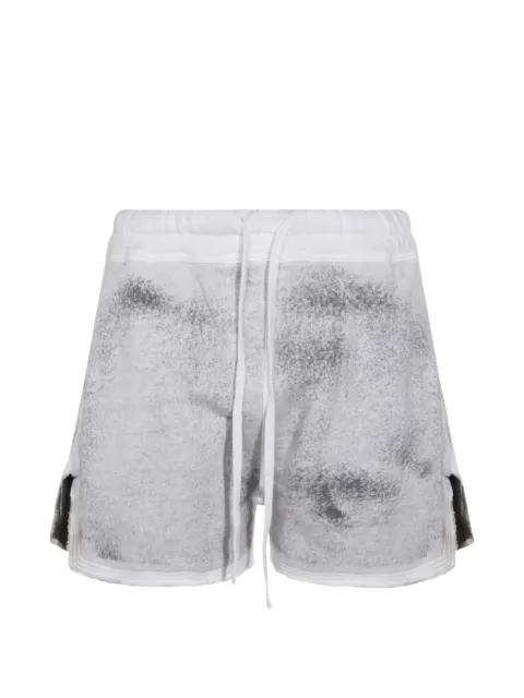 drawstring split shorts by THOM KROM