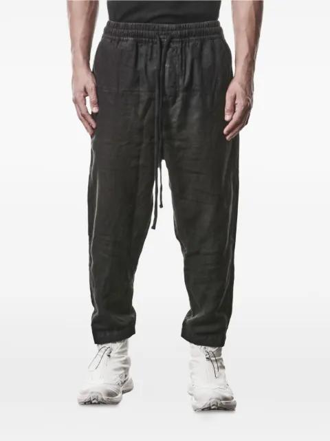 drawstring straight-leg trousers by THOM KROM