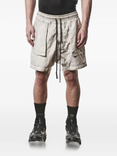 drawstring-waist cargo-pocket shorts by THOM KROM