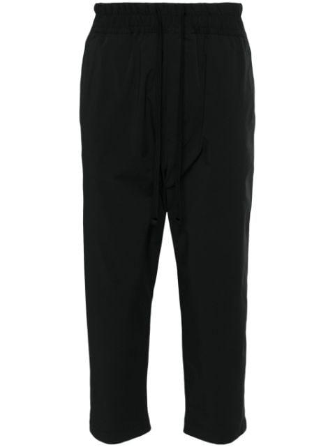elasticated-waist cropped trousers by THOM KROM