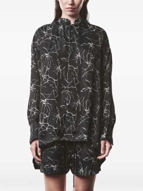 marble-print shirt by THOM KROM