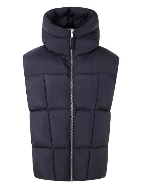 quilted hoodied vest by THOM KROM