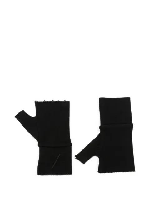 raw-edge fingerless gloves by THOM KROM