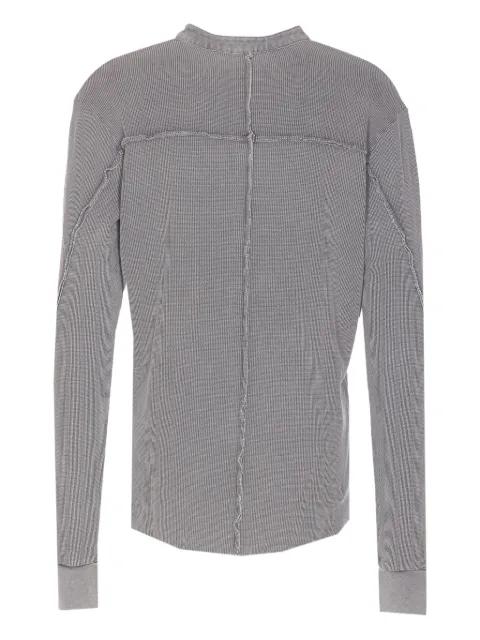 ribbed button-front top by THOM KROM