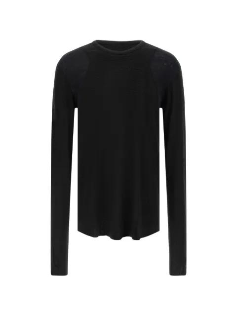 ribbed raw-cut T-shirt by THOM KROM