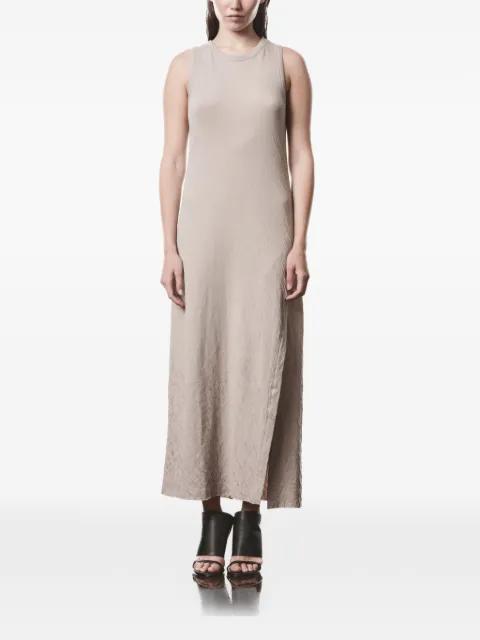 side-slit textured midi dress by THOM KROM