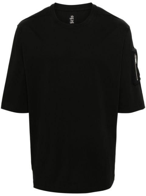 sleeve-pocket cotton T-shirt by THOM KROM