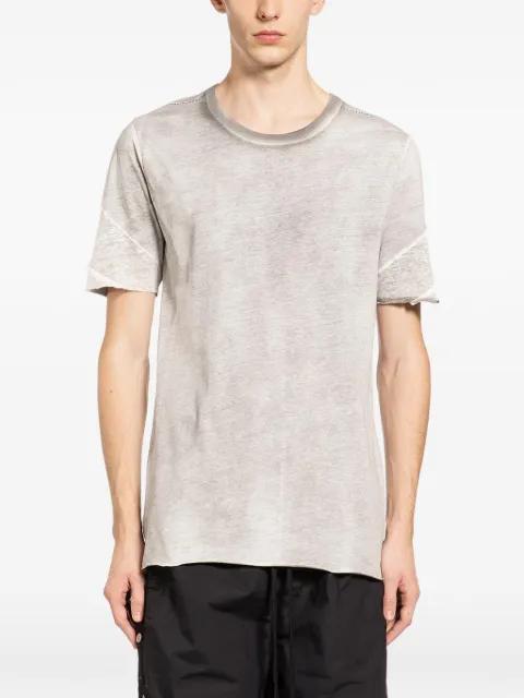 spliced cotton T-shirt by THOM KROM