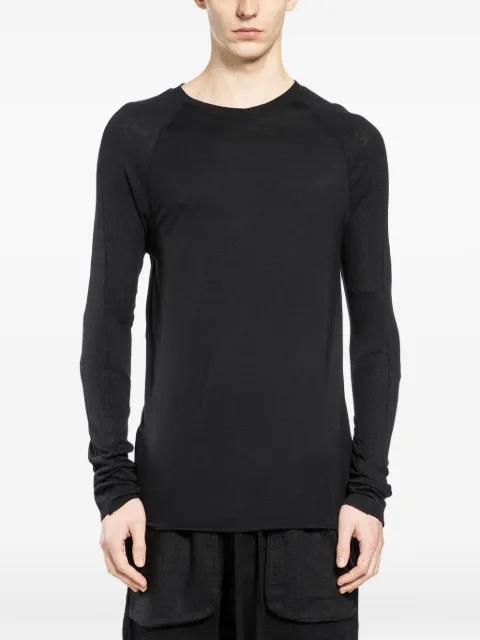 spliced long-sleeve T-shirt by THOM KROM