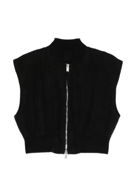 zip-up linen jacket by THOM KROM