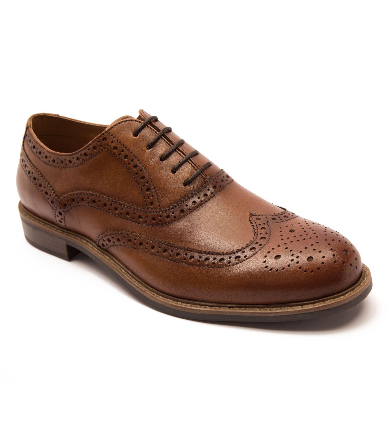 'Cardew' Brogue Leather Formal Classic Shoes by THOMAS CRICK