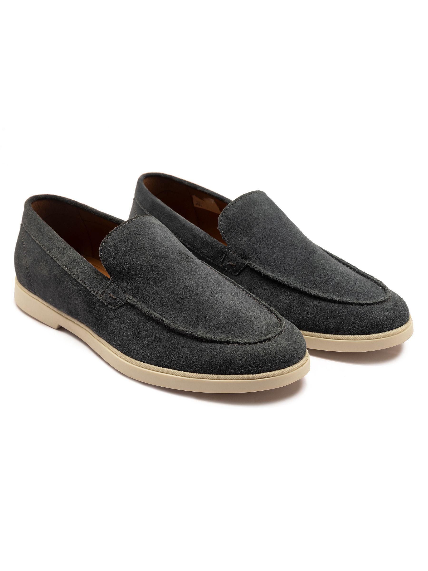 'FALDO' Suede Leather Slip-on Casual Loafer Shoes by THOMAS CRICK