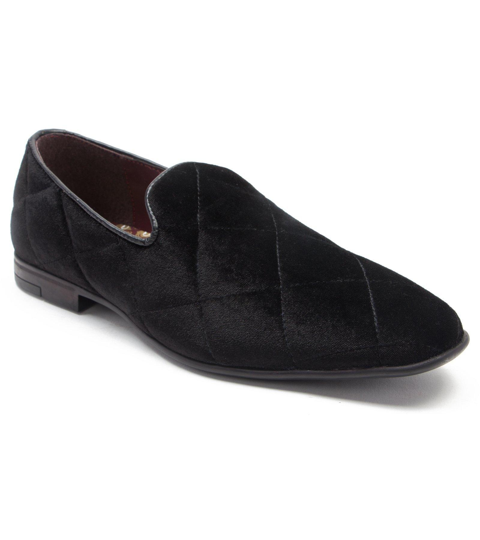 'Gamble' Velvet Dress Loafers Slip On Shoes by THOMAS CRICK