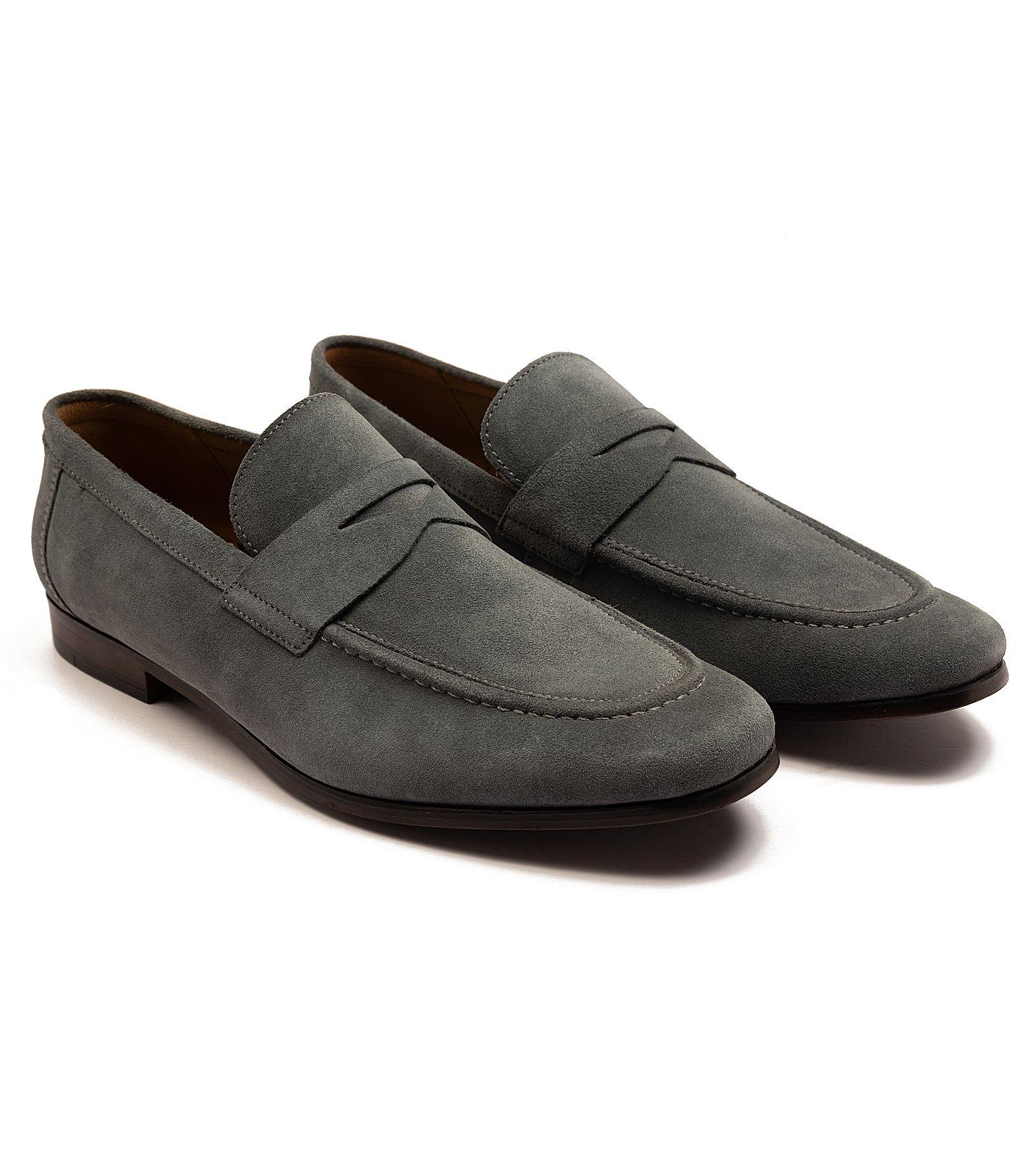 'HARLEY' Loafer Suede Leather Slip-On Loafer Shoes by THOMAS CRICK