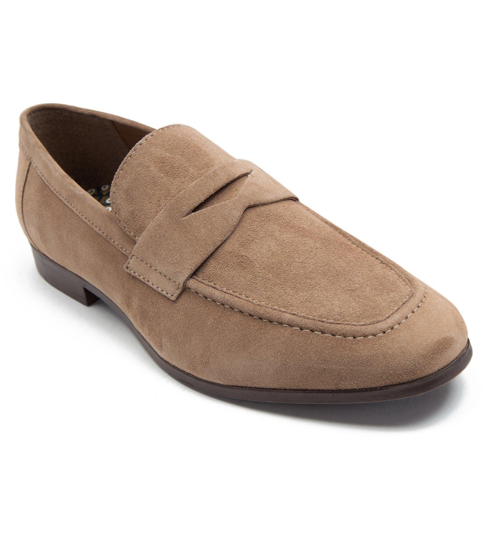 'Harley' Loafer Suede Leather Slip-On Loafer Shoes by THOMAS CRICK